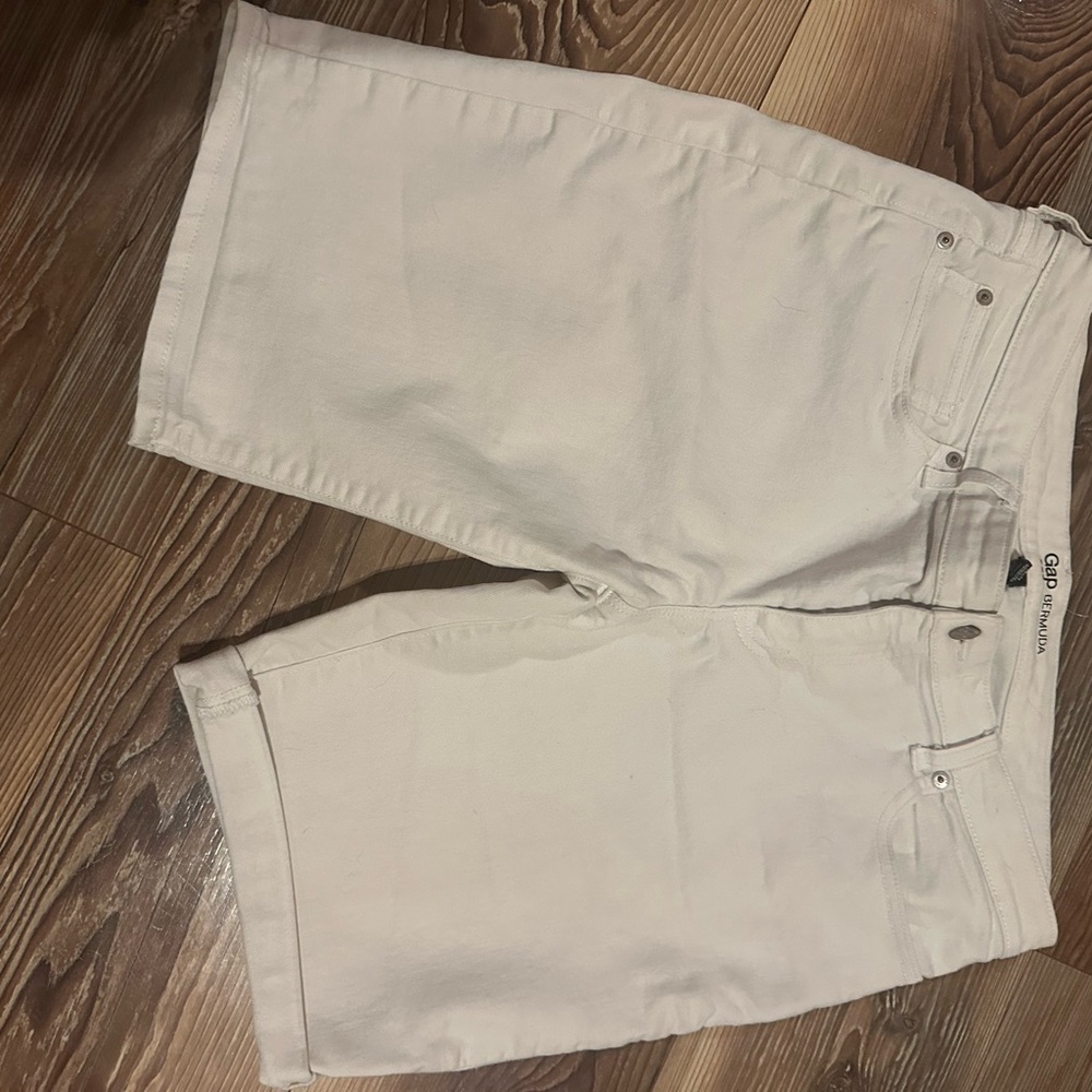 Gap White Denim Shorts